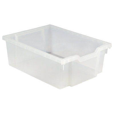 Translucent Stackable Cubby Bin