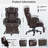 Big And Tall Ergonomic Office Chair With Footrest, Massage Cushion-117531508