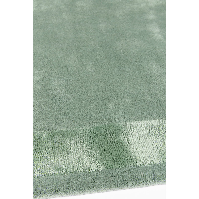 Farrow & Ball Silk Border Kent Green Area Rug, Rectangle 12' x 16'