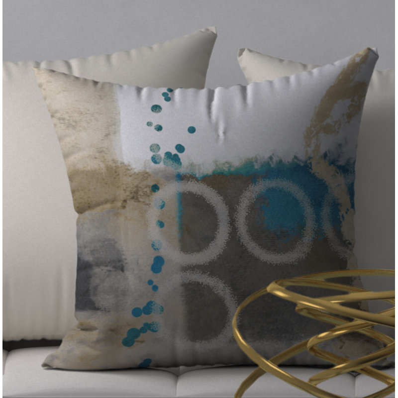 Housse d’oreiller carrée et épurée enrichissante, H 20 po x l 20 po