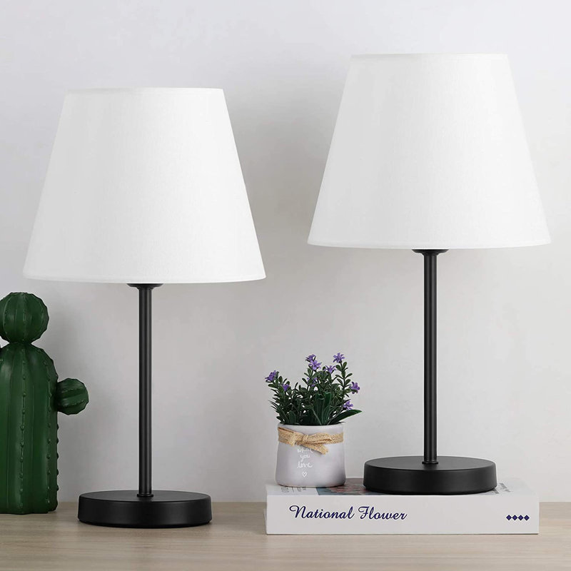 Metal Table Lamp, Blue