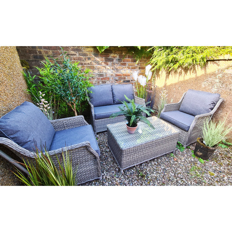 Spaldings 4 Seater Rattan Sofa Set