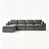 Chenille gris foncé