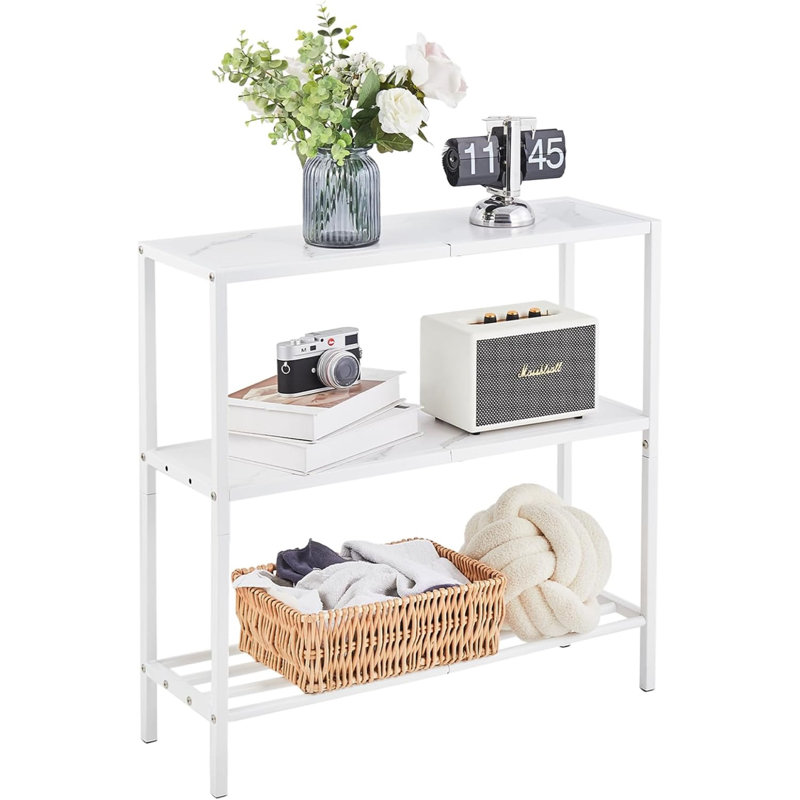 Console avec table coulissante et tablette ajustable