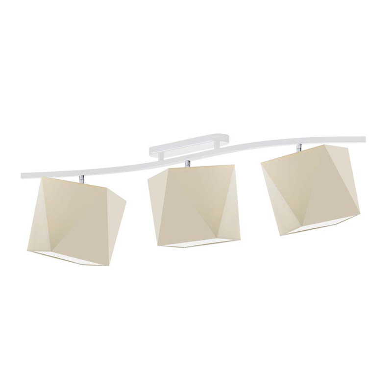 Dencil 97cm 3 -Light Track Kit, Beige, White