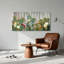 Ensemble de 1 tableau sur toile avec fleurs de cactus-129276177-129276178