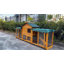 Cage à lapin très grande 82 pouces pour l'extérieur, facile à assembler et stable, avec plateau de nettoyage et toit imperméable pour petits et moyens