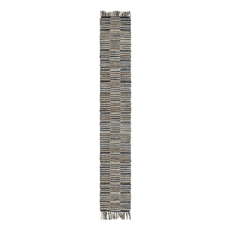 Cepeda Checkered Indoor Rug, Table Runner 1'2" x 8'