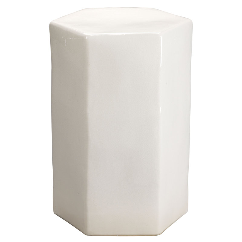 Porto End Table, White 