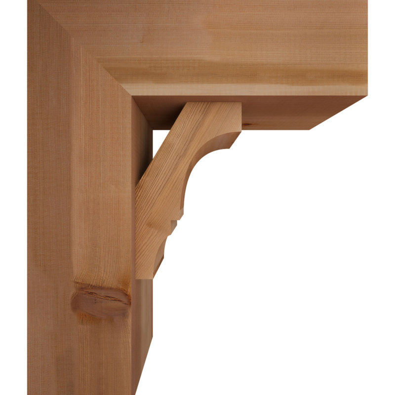Support de bloc Balboa avec entretoise décalée, 22 X 18, Cèdre rouge occidental de l 7 1/2 po (lisse)