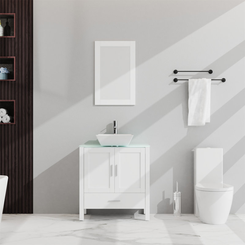 20 30'' Single Bathroom Vanity Base Only, White