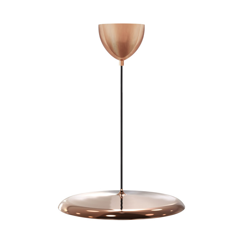 1 - Light Pendant, 6cm H x 40cm W x 40cm D, Copper, 0.95 W