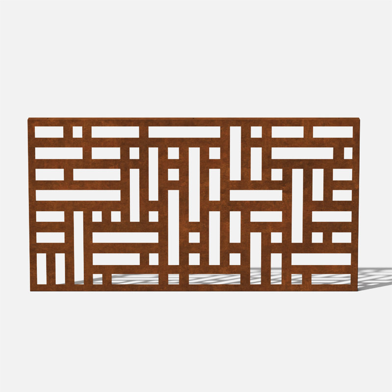 4 ft. H x 2 ft. W Screen Series Blocks Fence Panel