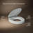 Hyten Elevated Quiet-Close Round-Front Toilet Seat-114555090