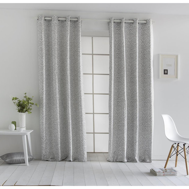 Marla Room Darkening Curtain Single Panel, Width 200 x Drop 260cm, Gold