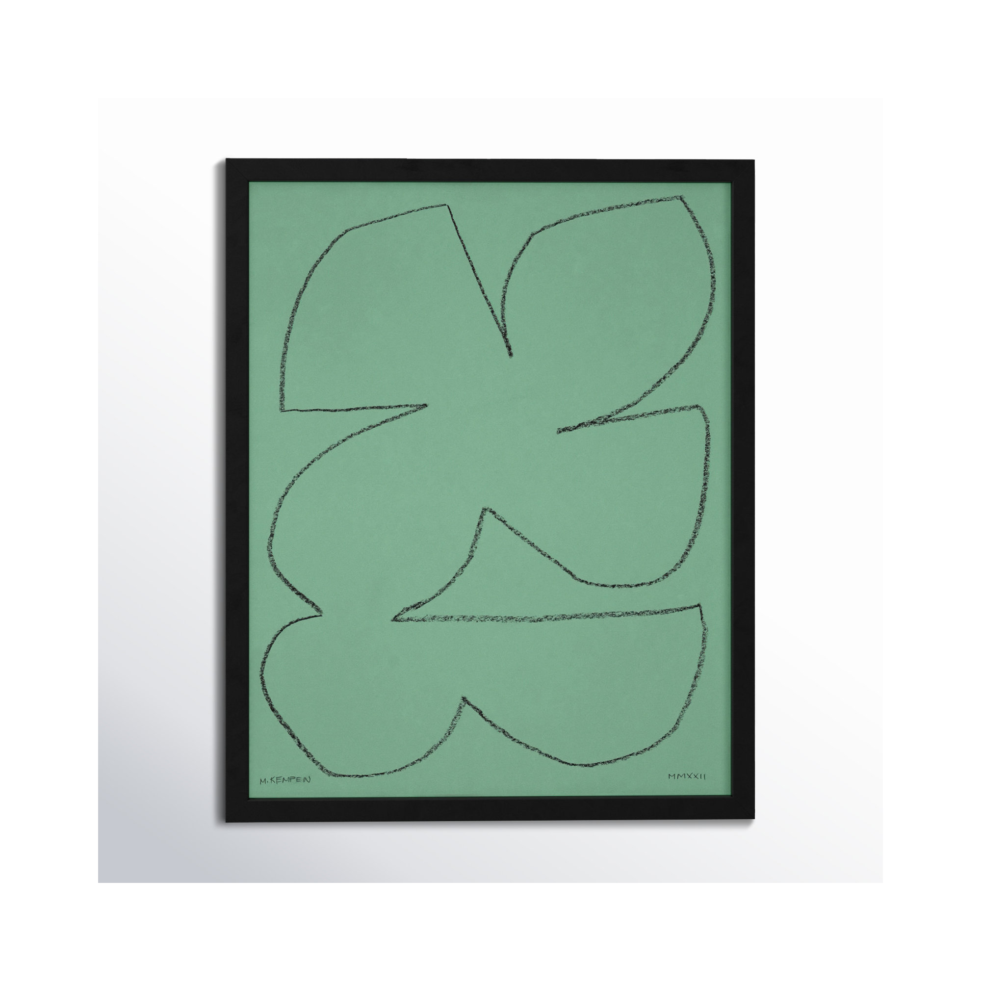 Sage 1 by Michael Kempen, 16" W x 20" H, Black Framed