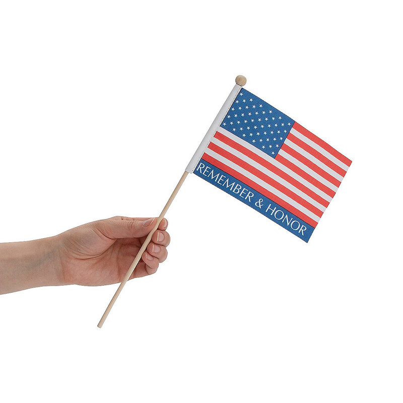 Wrightstown Double Sided 4'' H x 6'' W Polyester Flag Set
