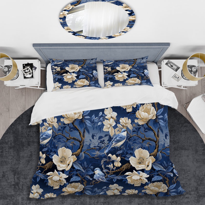 Ensemble de housse de couette Cobalt, Housse de couette pour très grand lit et 2 très