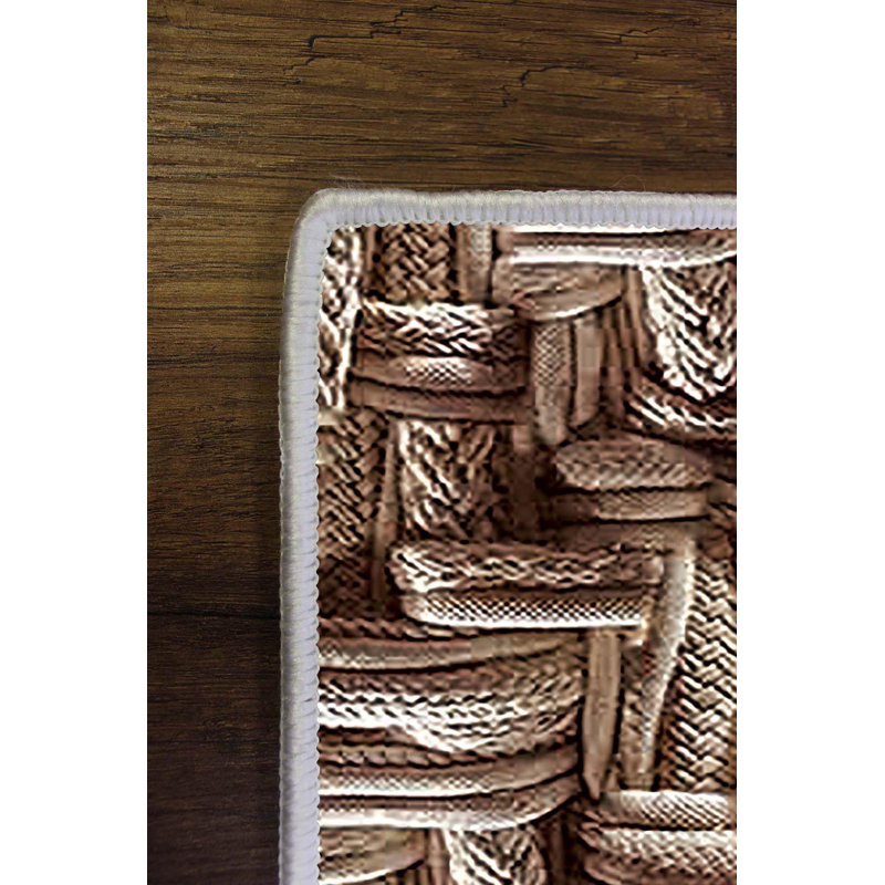Premium Woven Area Rug, 5.9 x 9.2 Feet | 100% Polyester, 650 g/m² | Antibacterial, Non-Slip PVC Dot Underside, 0.3 in Pile Height | Machine Washable, 3D Digital Printing | Perfect for Living Room & Bedroom Decor