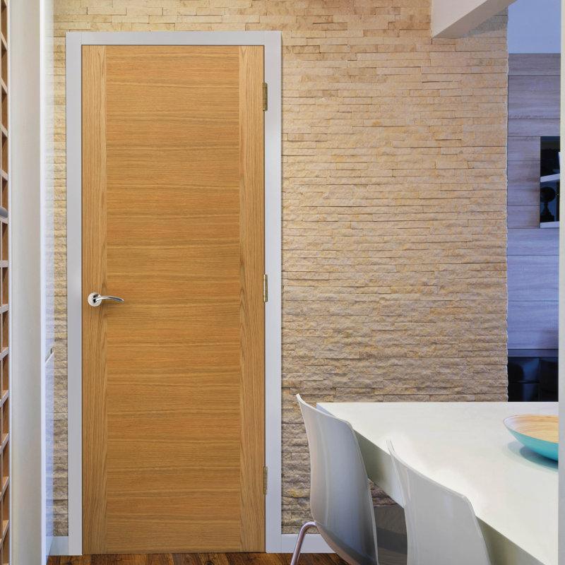 Ostria Oak Fire Door Prefinished, 198.1cm H x 83.8cm W x 4.4cm D