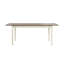 Table de salle à manger extensible H 30,1 po x l 63 à 78,7 po x P 35,4 po