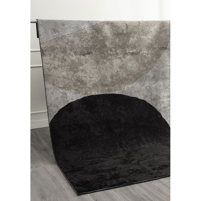 Findlay Abstract Hand Loom Indoor / Outdoor Area Rug, Rectangle 6'6" x 9'10"
