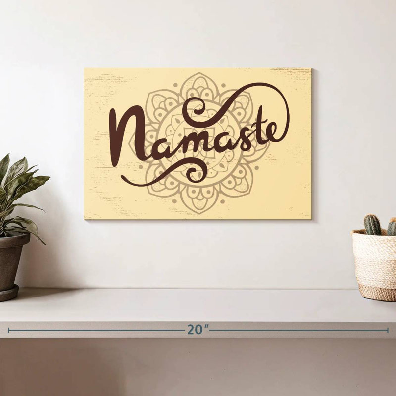 Mandala Tergel Namaste, H 8 po x l 12 po