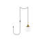 Luminaire suspendu simple à 1 lumière Amundson-1099064016