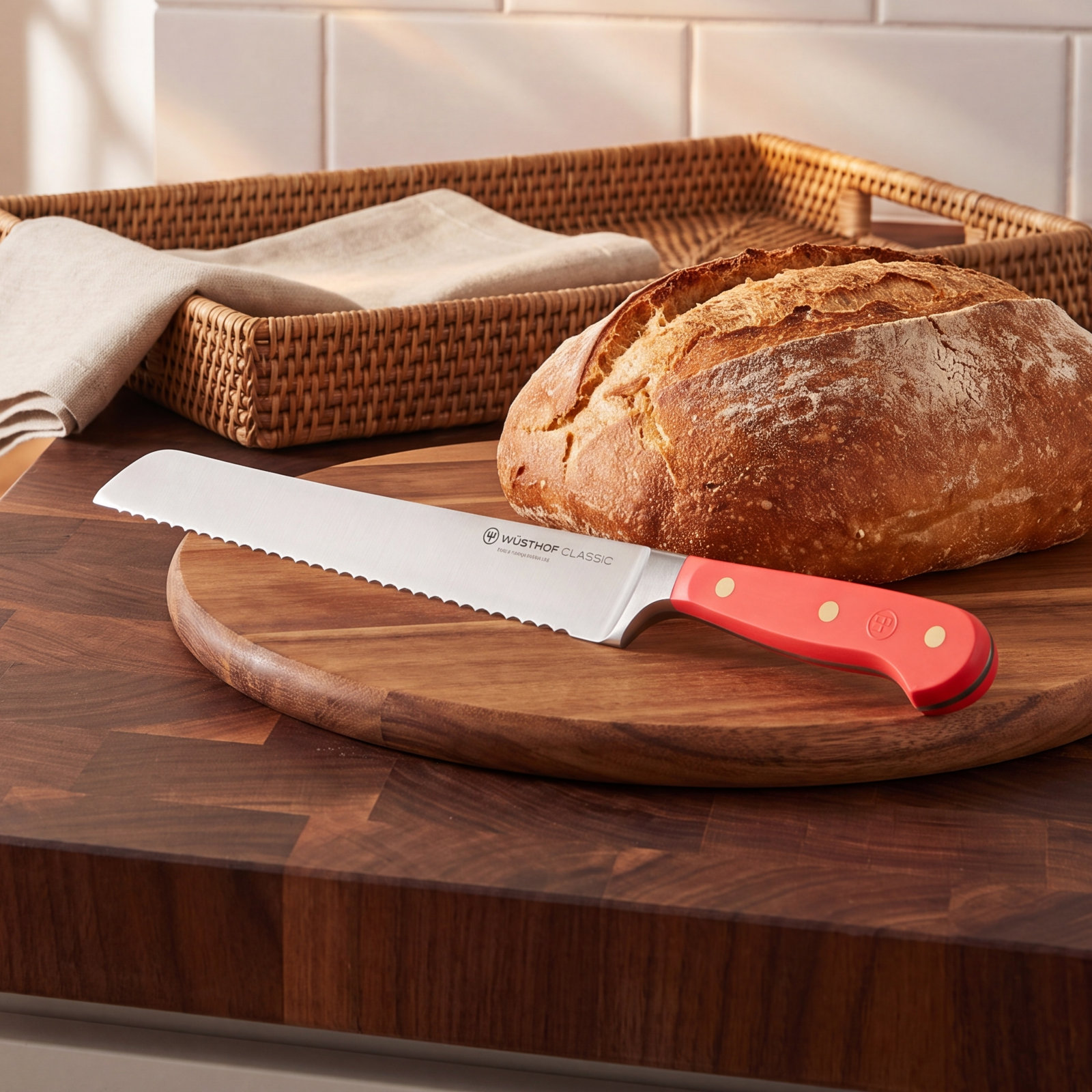 WÜSTHOF Classic Color Coral Peach 9" Bread Knife