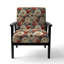 Fauteuil d'appoint rembourré blanc Vintage Boho