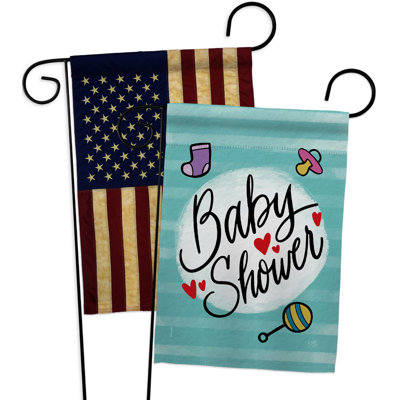 Drapeau de jardin 2 côtés en polyester 18,5 po x 13 po