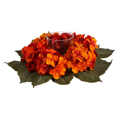 Hydrangea Candelabrum Arrangement in Vase