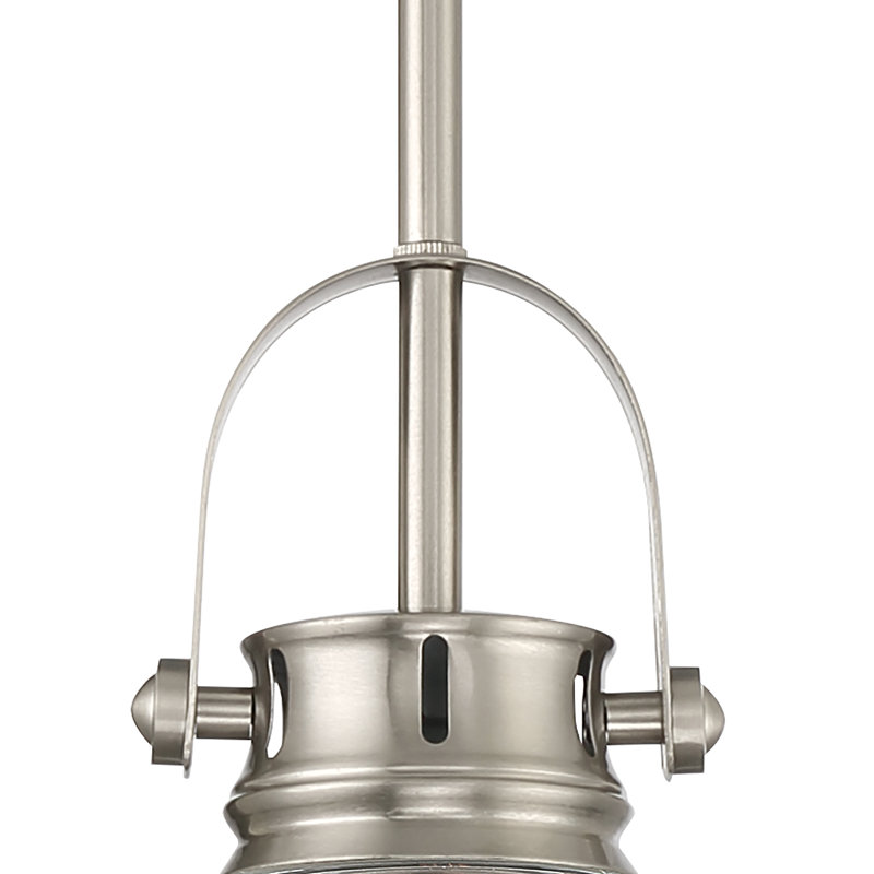 Clairton 1 - Light Kitchen Steel Dimmable Single Cylinder Pendant UL Certified