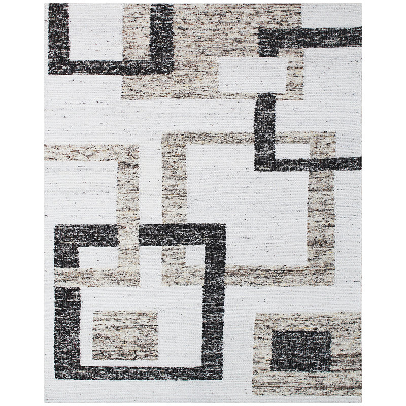 ANFL7399AIVBR Wool Area Rug, Rectangle 9' x 12'