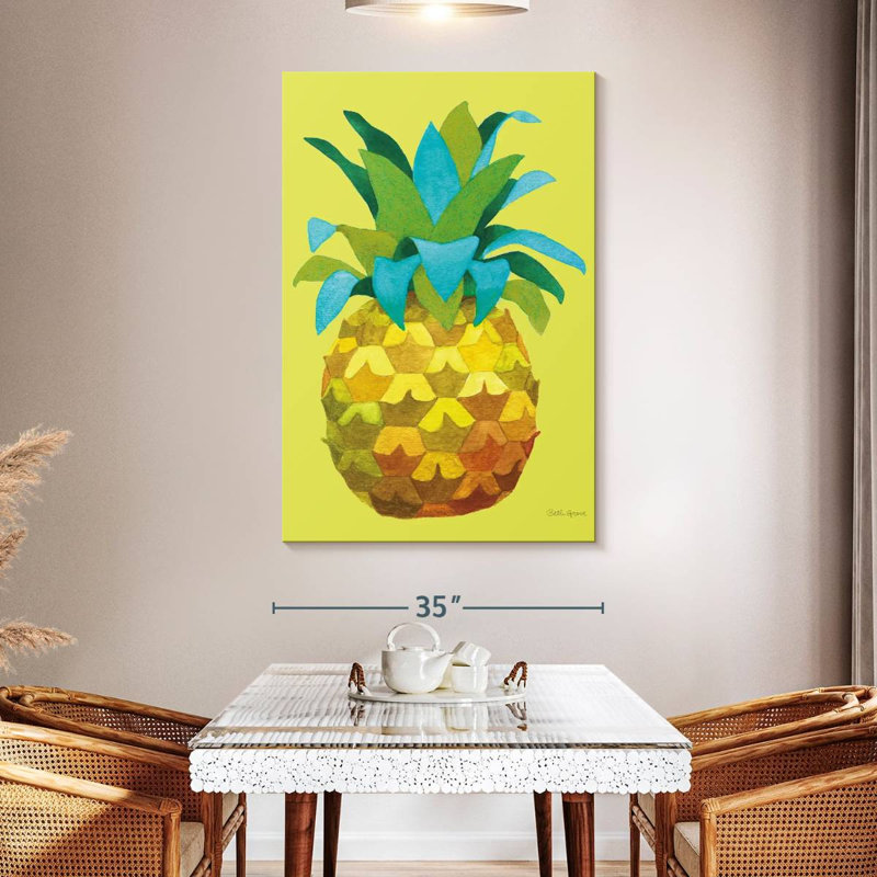 Yarlin Island Time Pineapples, 51" H x 34" W