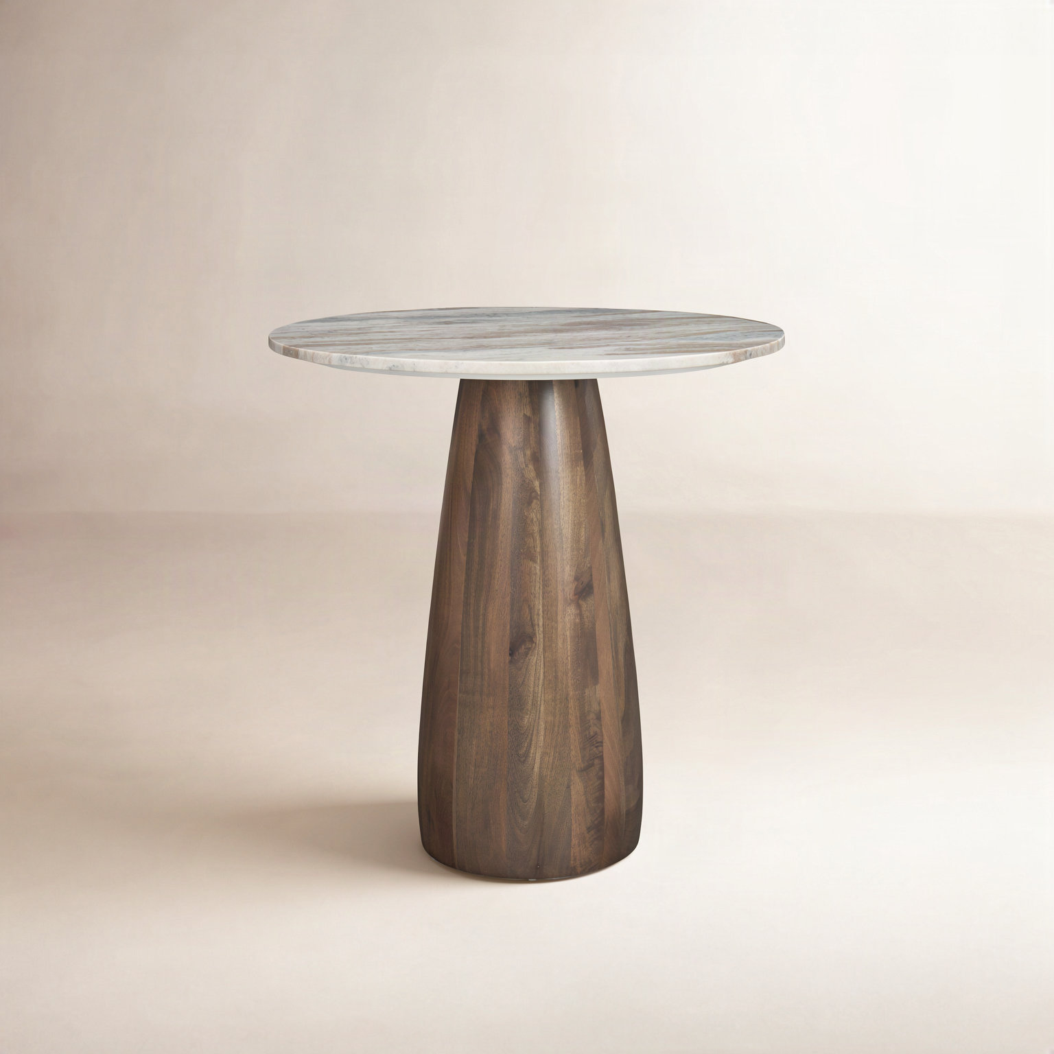 Mellonia 32" Dining Table, Pink/Brown