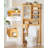 Over The Toilet Storage Cabinet With Acrylic Door Panel And Paper Towel Drawer, Bamboo Toilet Shelf, Organizer Rack Above Toilet For Bathroom (Without Power Strip)-1612956137