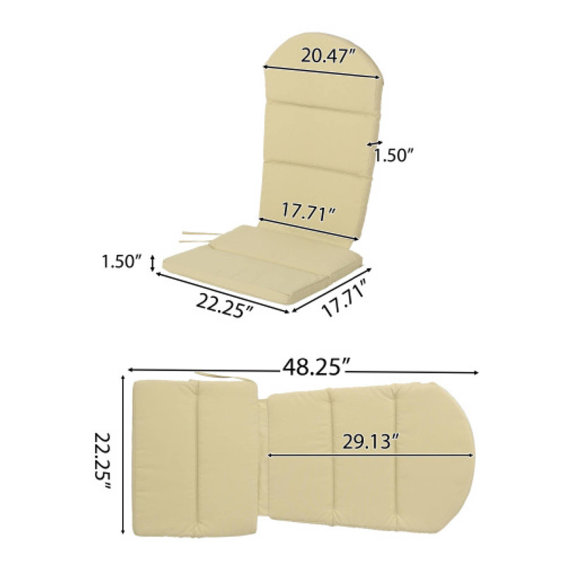 Adirondack Chair Cushion - Comfort For Patio, Garden & Deck
