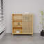 Petite et mince solution de rangement à une porte pour la maison - 2 tablettes ouvertes cachées, convient aux coins, tour à linge autoportante, assemblage facile, poids de 34,36 lb
