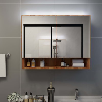 Arnez Glass Wall Bathroom Cabinet