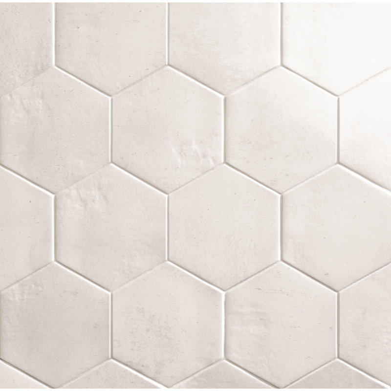 Capri 7" x 8" Porcelain Stone Look Wall & Floor Tile, Cream