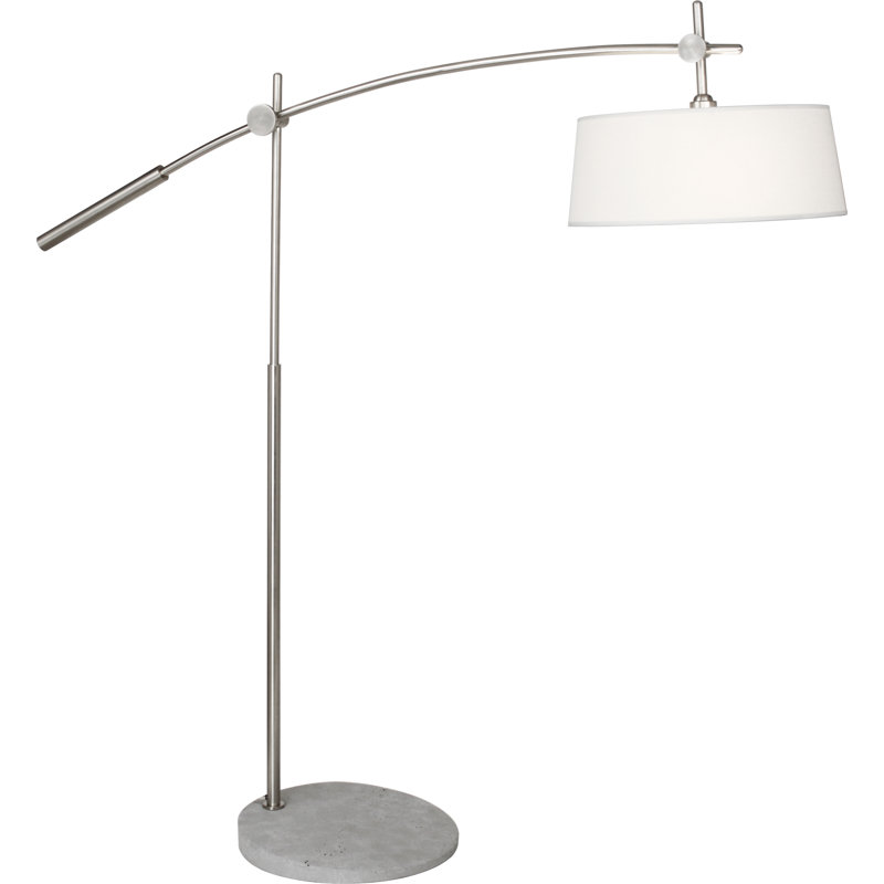 Miles 102.5'' Brushed Nickel Arched Floor Lamp
