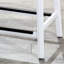 Tabouret de bar blanc de 30 po avec siège en cuir noir, conception confortable, bois franc massif pour la cuisine ou le tabouret, et cuir, pour une durabilité accrue-124438244-124438250-124438245