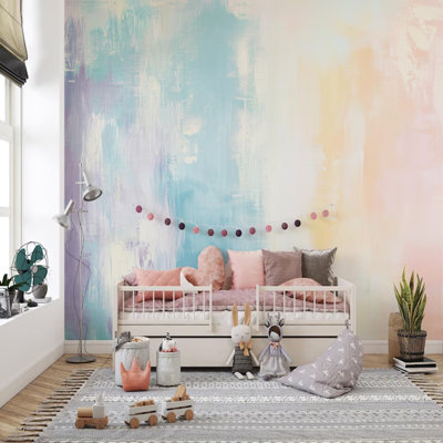 Dreamy Pastel Watercolor Wall Mural