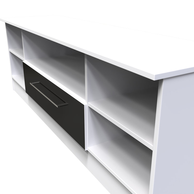 Stiner Wide 1 Drawer TV & Media Unit, Black
