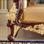 Fauteuil de luxe en cuir véritable European