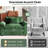 49.5'' W Oversized Premium Chenille Armchair And A Half With Accent Pillow & Removable Cushions-823925343