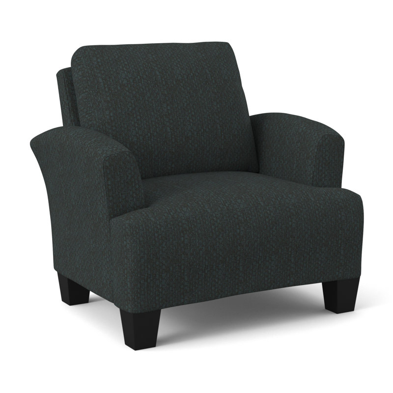 Mullins Upholstered Armchair, Bronco Jade