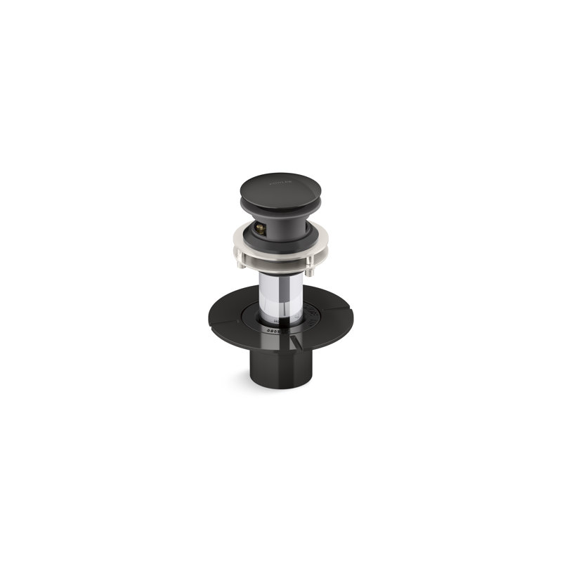 Drain de baignoire Snapflo Toe-Tap, Noir