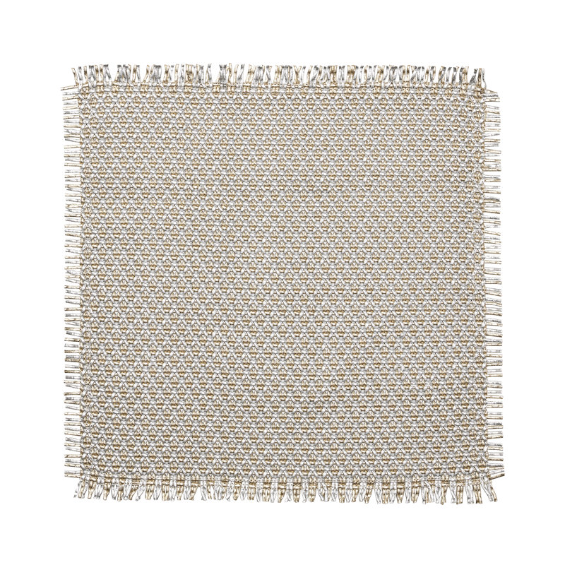 Fringe Placemat in Gold/Silver
